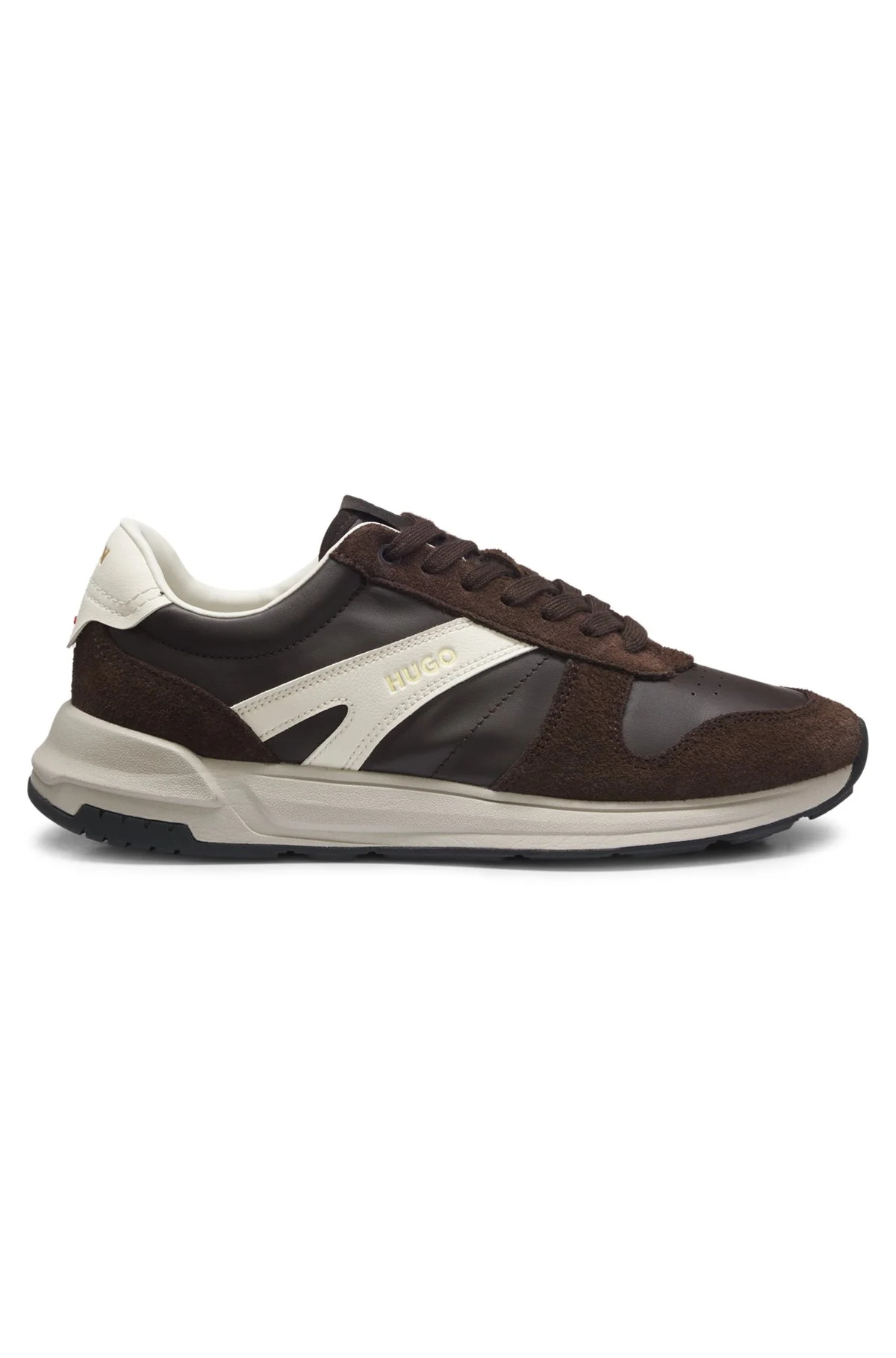 SUEDE SNEAKERS WITH GOLD-TONE FOIL LOGO - 1