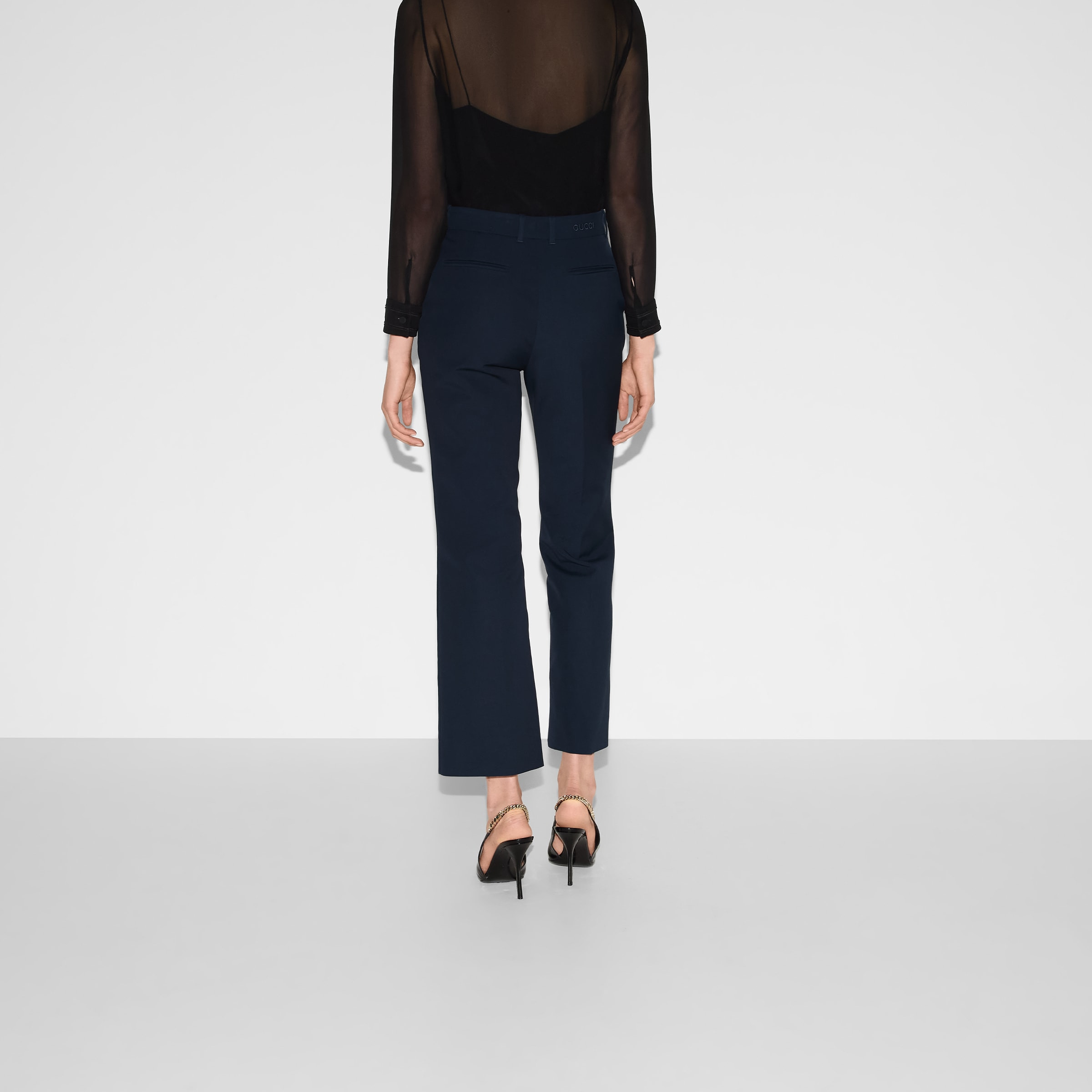 Cotton pants with embroidery - 4