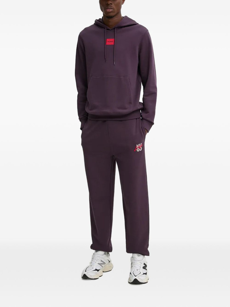 HUGO logo-patch hoodie outlook