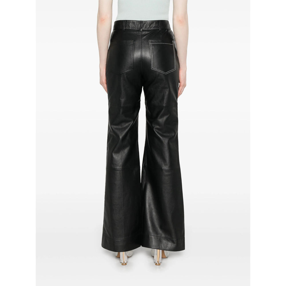 Victoria Beckham Black Trousers - Flared Trousers Women - 4