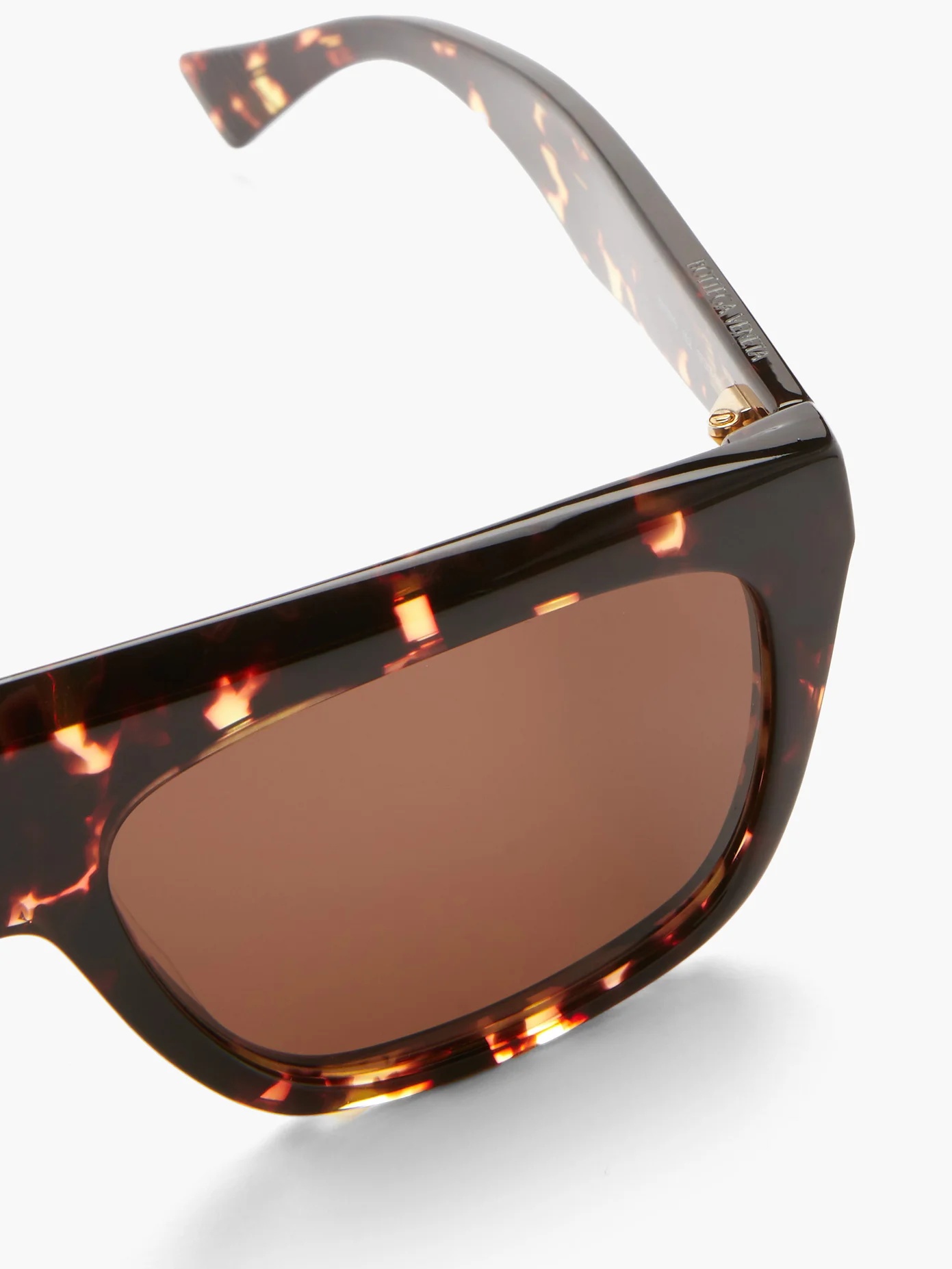 Flat-top tortoiseshell-acetate sunglasses - 2