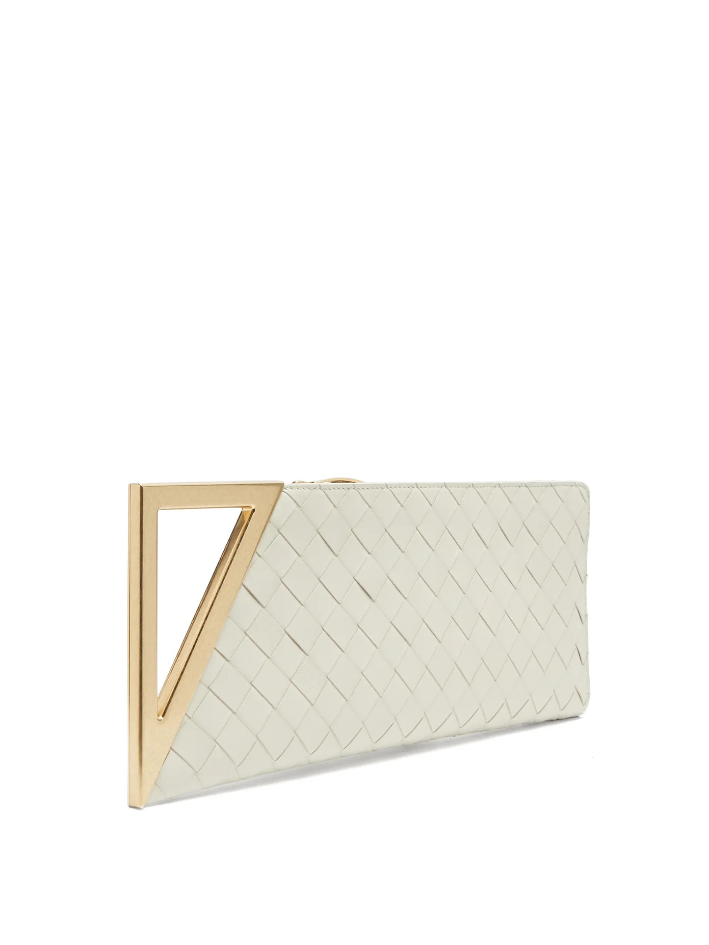 Baguette Intrecciato leather clutch - 4