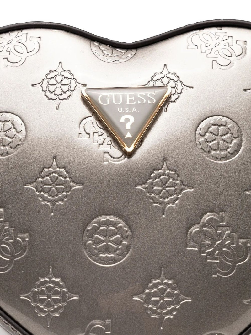 GUESS USA heart-shaped logo-plaque cross body bag outlook