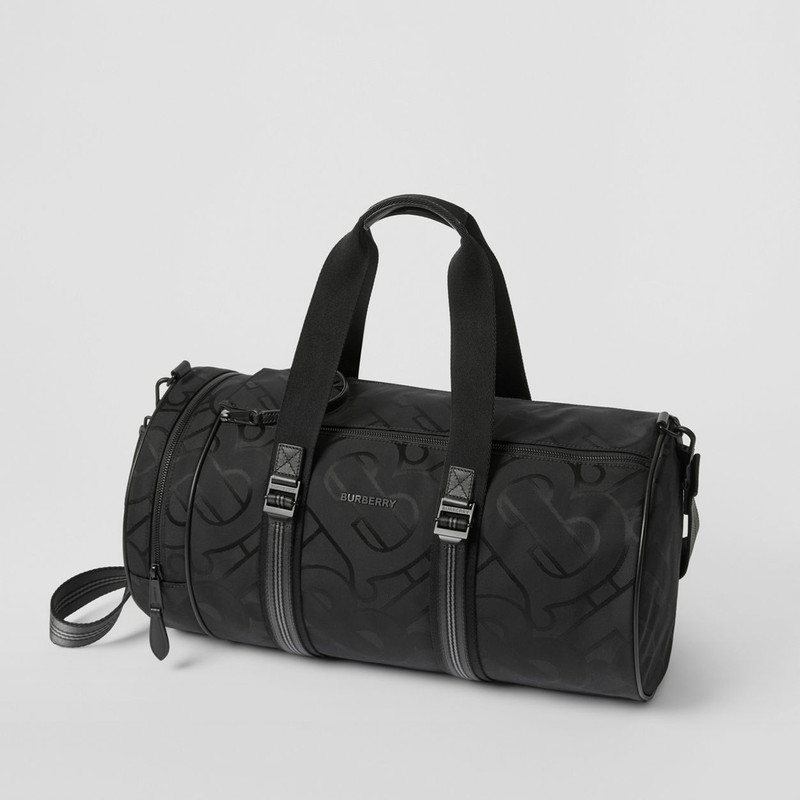 Medium Monogram Jacquard Barrel Bag 4