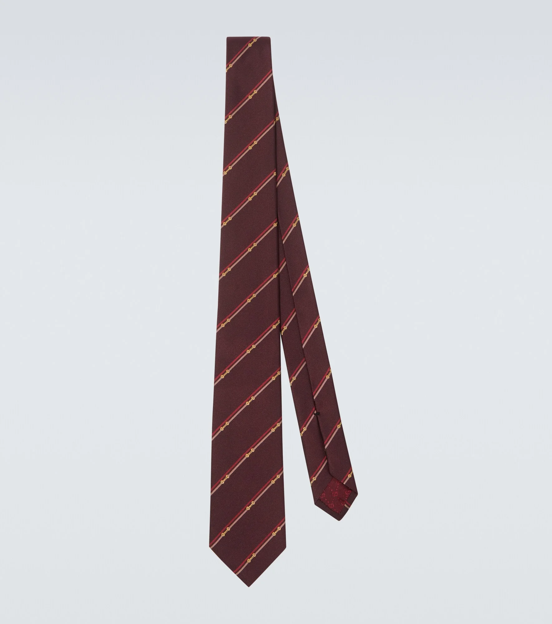 Horsebit silk jacquard tie - 1