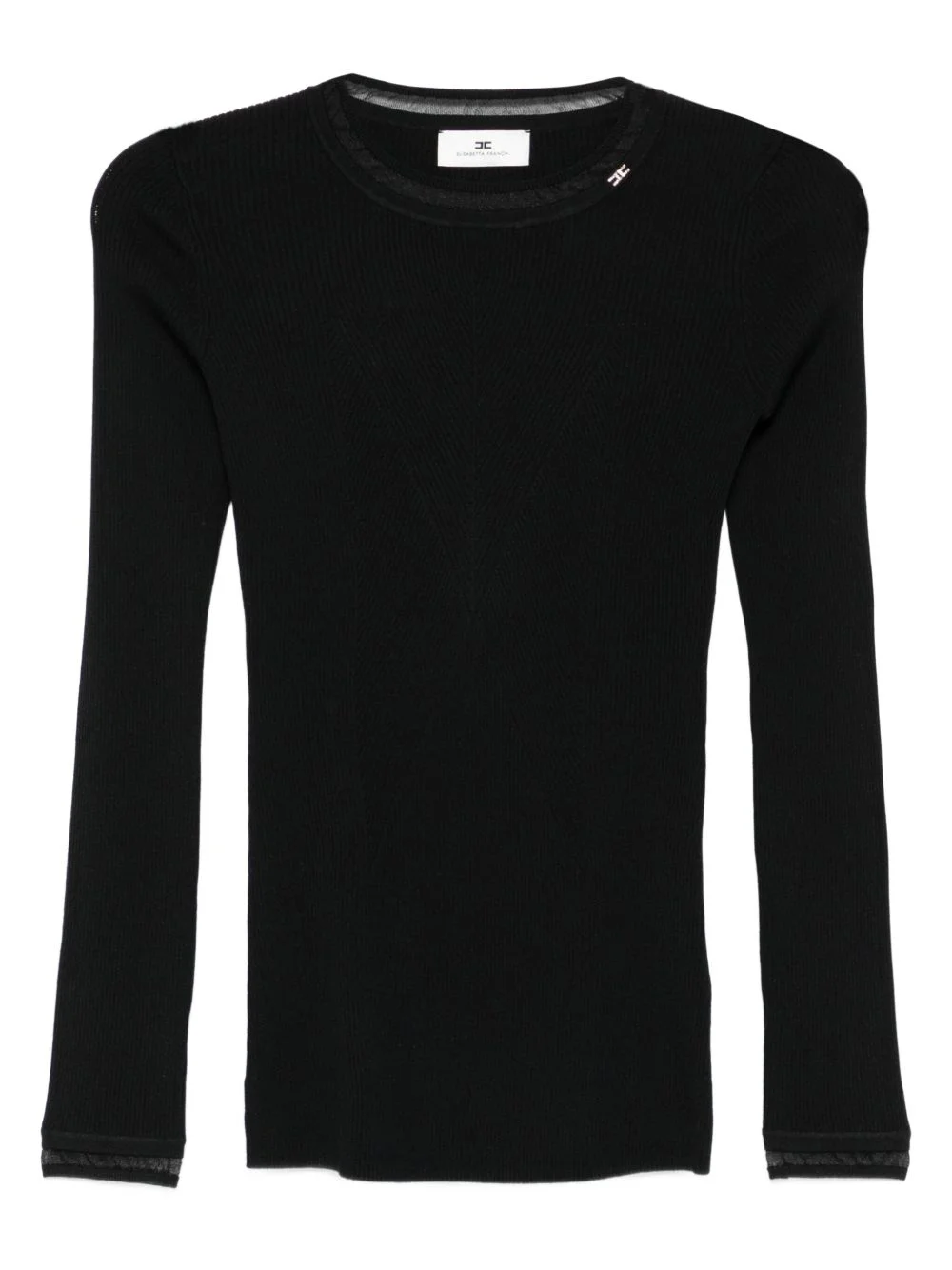 ribbed-knit long-sleeve t-shirt - 1