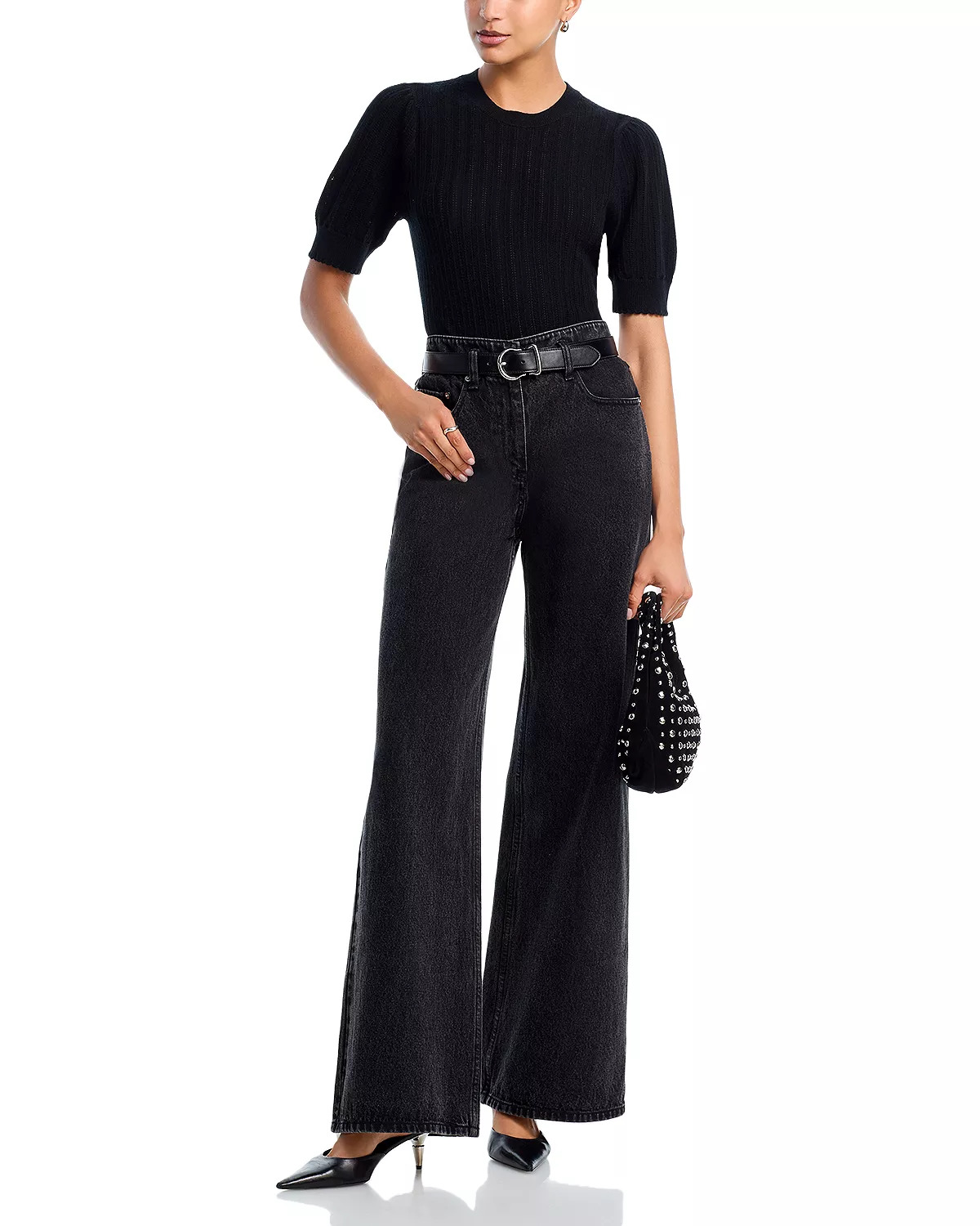 The Ladder Cashmere Pointelle Sweater - 2