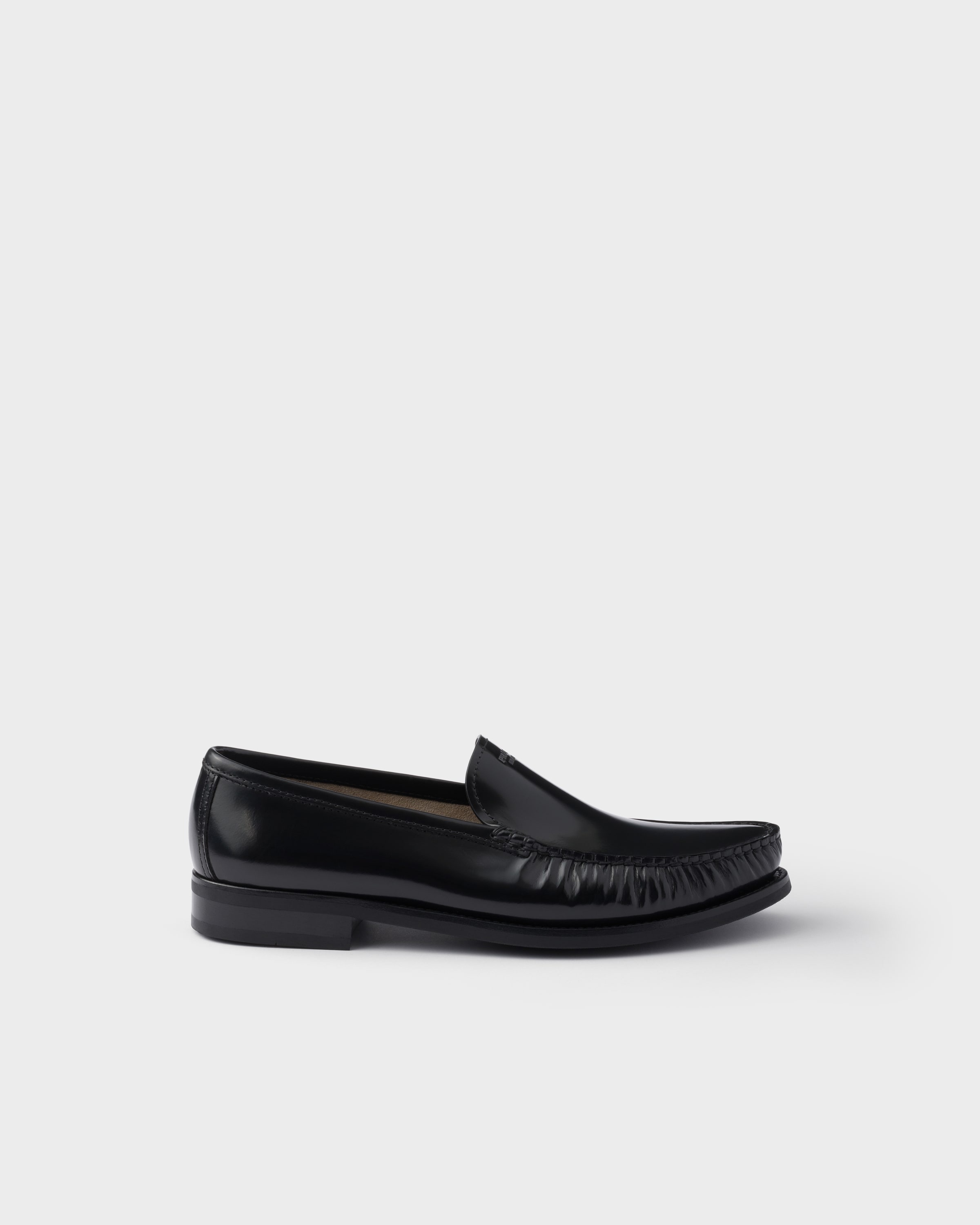 Brushed leather loafers - 2