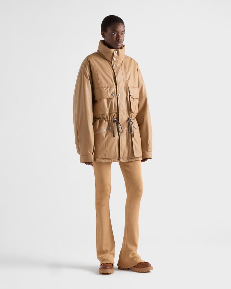 Prada Nappa leather coat outlook