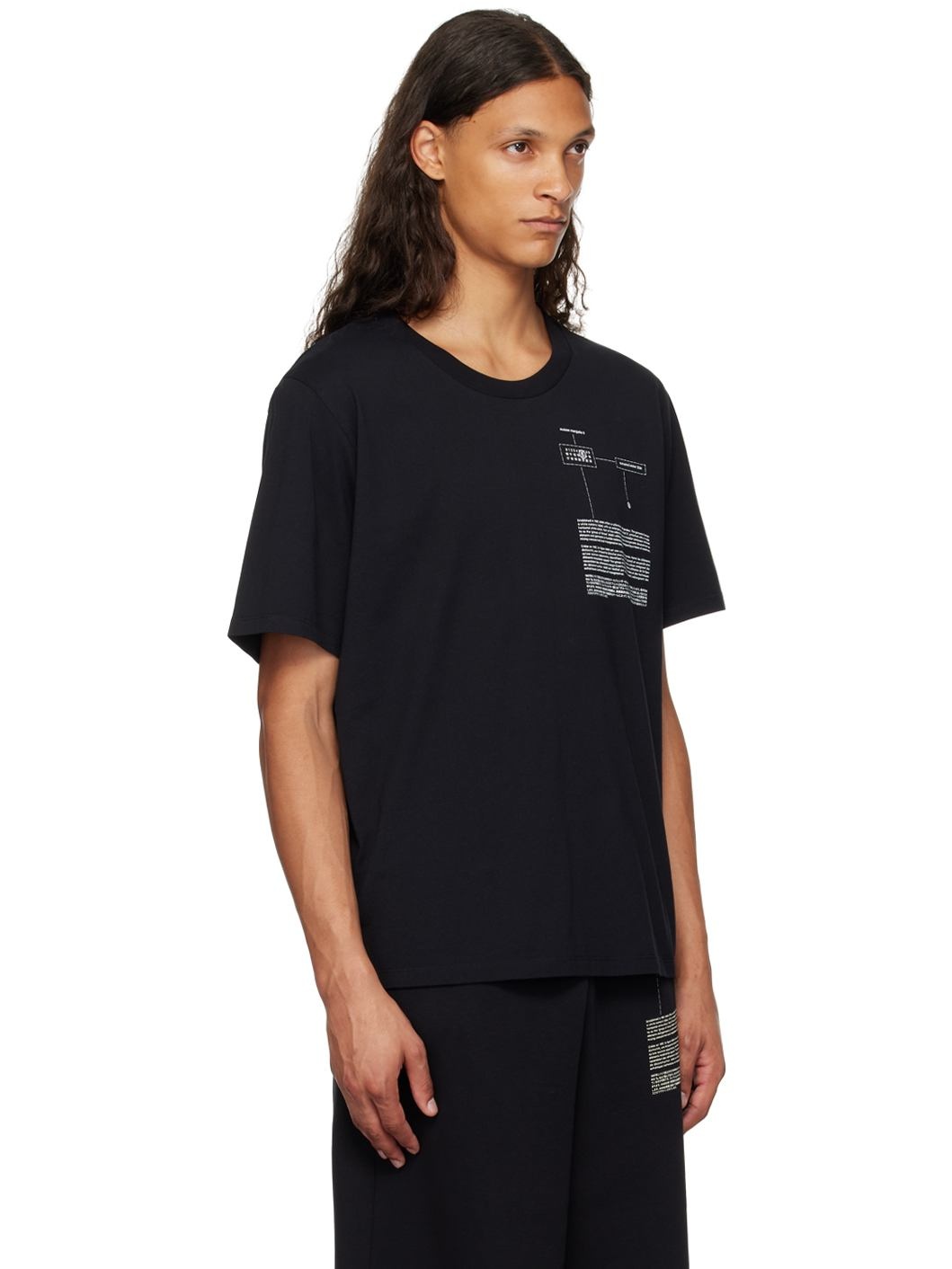 Black Printed-Logo T-Shirt - 2