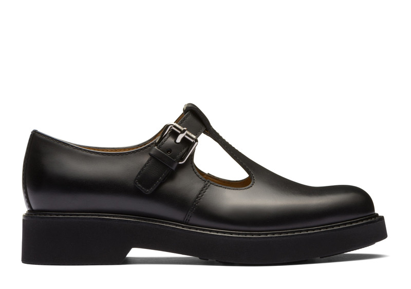 Hythe w 4 Natural Calf Leather Sandal Black - 1