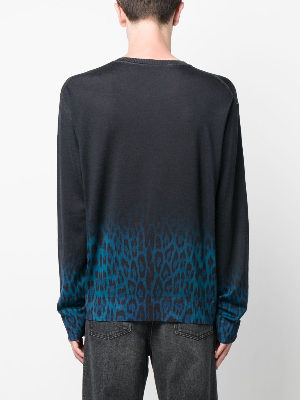 Jaguar Degrade print wool jumper - 4