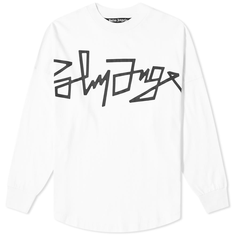 Palm Angels New Logo Long Sleeve Tee - 1