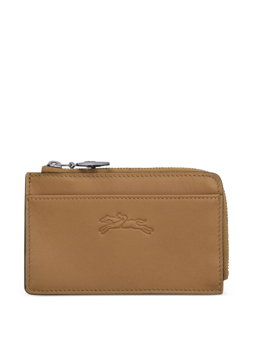Le Pliage zippered leather cardholder - 1