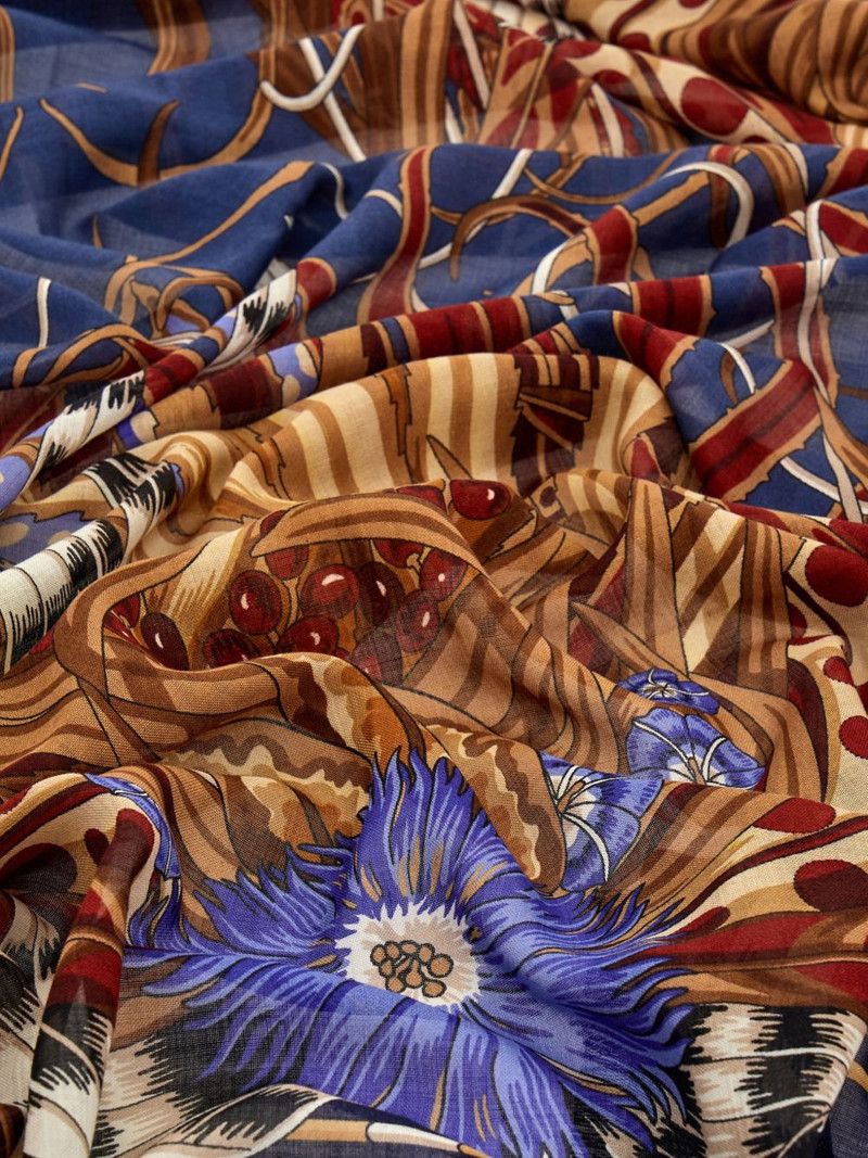 Rooster-print scarf 4