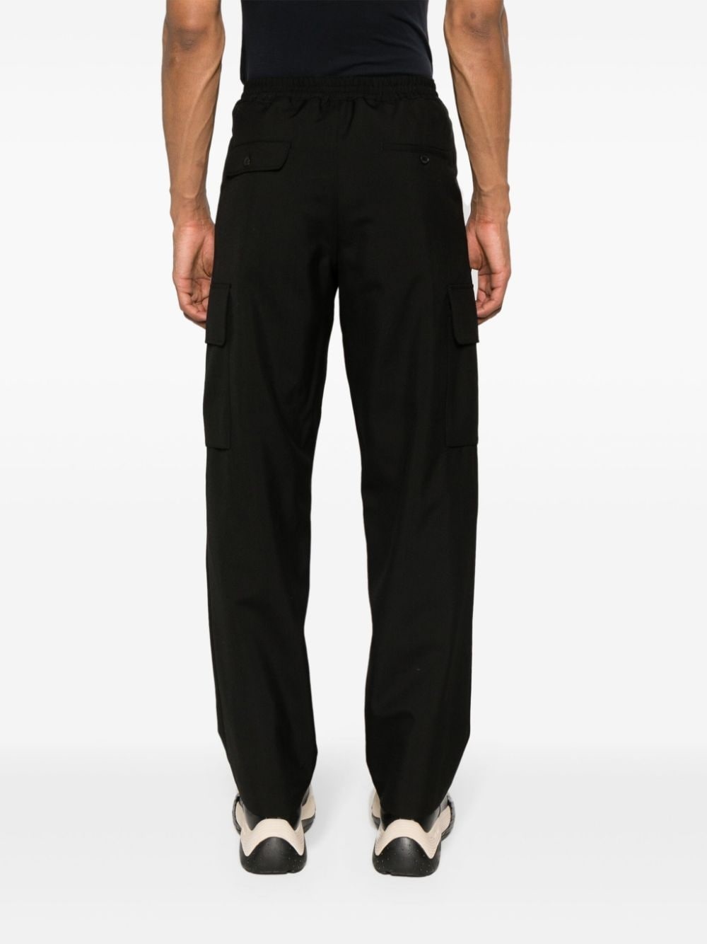 straight-leg cargo trousers - 4