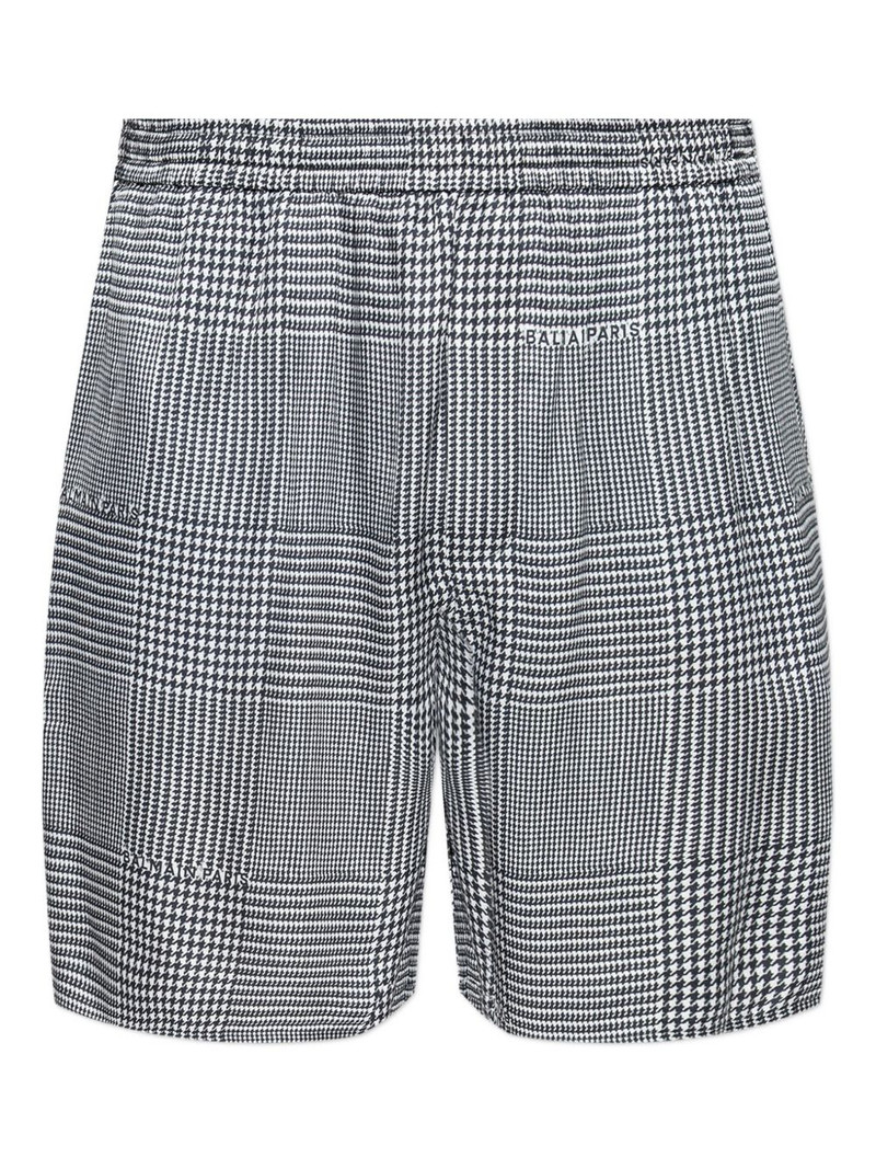 houndstooth elasticated shorts 1