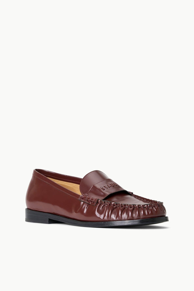 STAUD LOULOU LOAFER MAHOGANY 3
