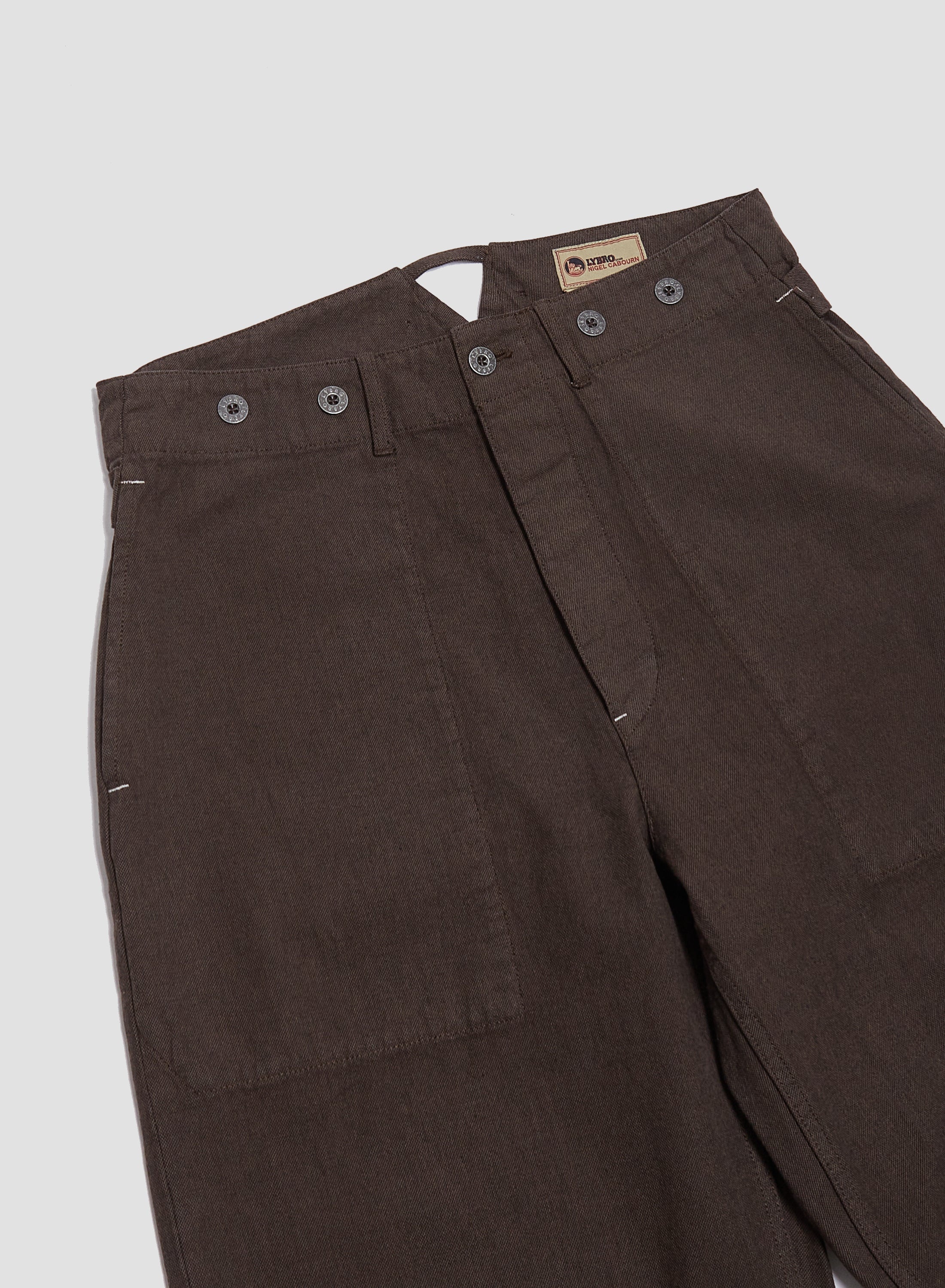 New Workwear Pant Broken Twill in Brown - 3
