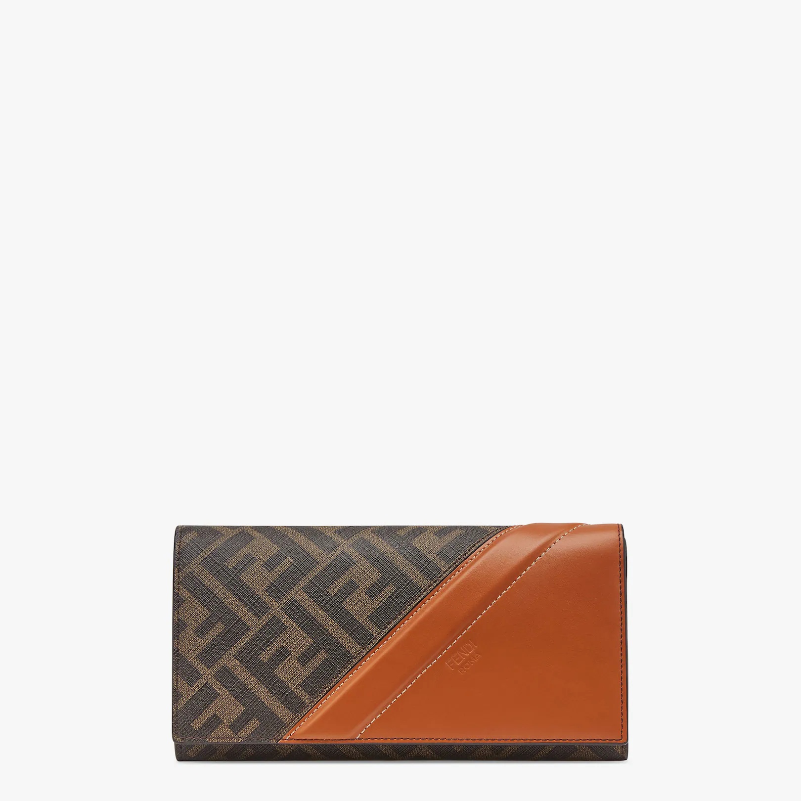 Brown fabric wallet - 1