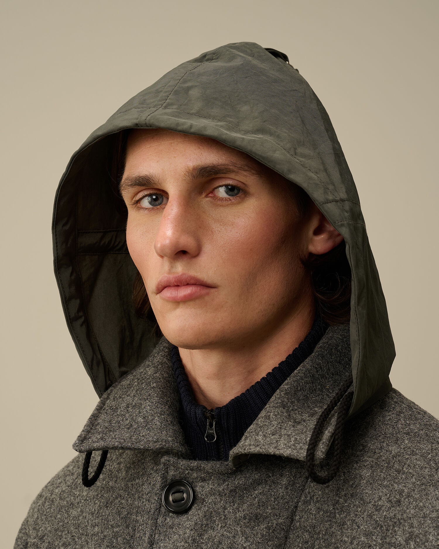 Shetland Twill Hooded Car Coat - 8