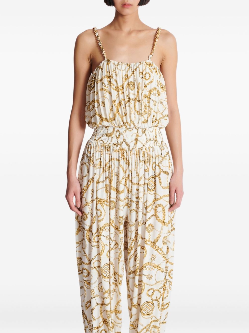 graphic-print jumpsuit - 6
