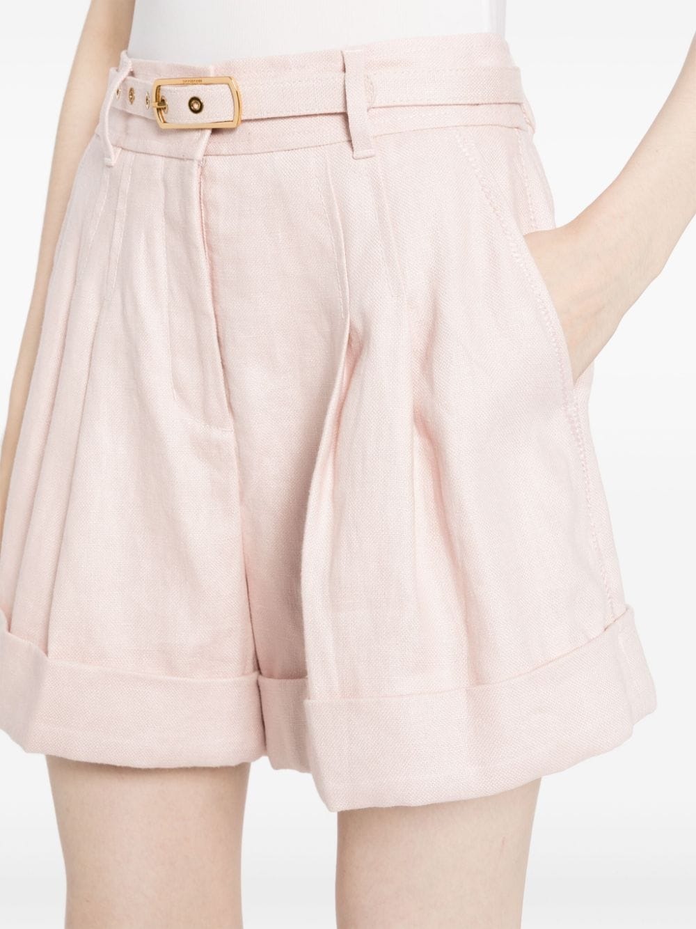 Matchmaker linen shorts - 5