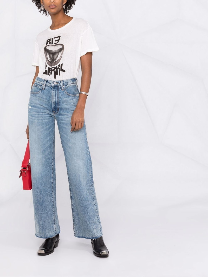 SLVRLAKE Grace frayed wide-leg jeans outlook