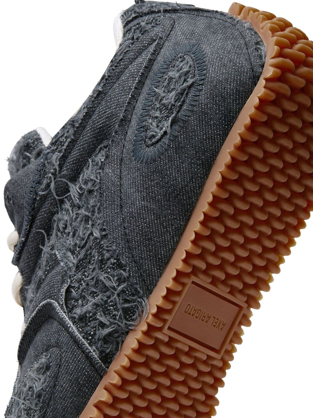 Slow Runner frayed-denim sneakers - 5