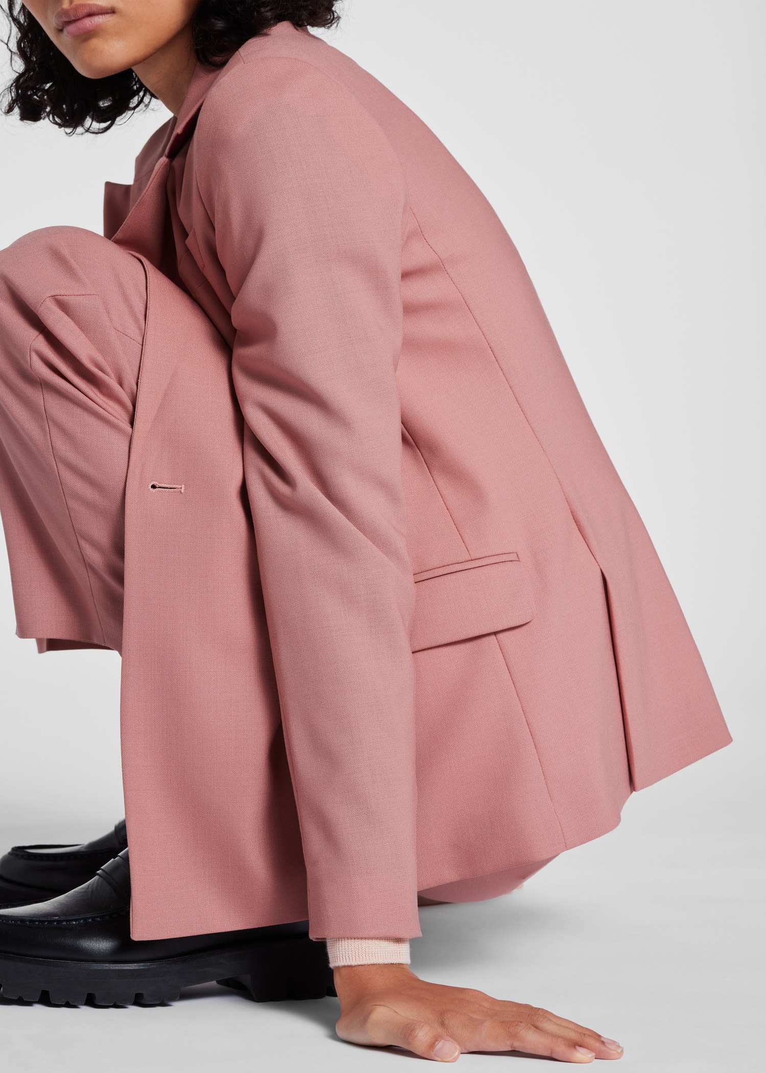 Wool-Hopsack Double-Breasted Blazer - 12