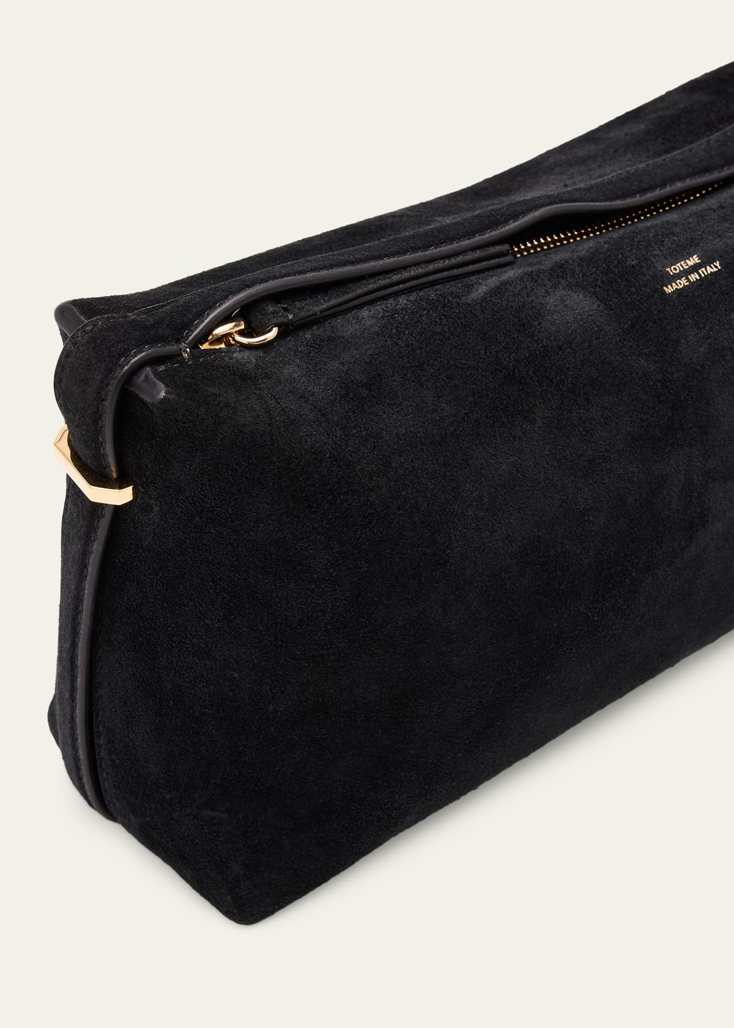 Belted Suede Clutch Bag - 5