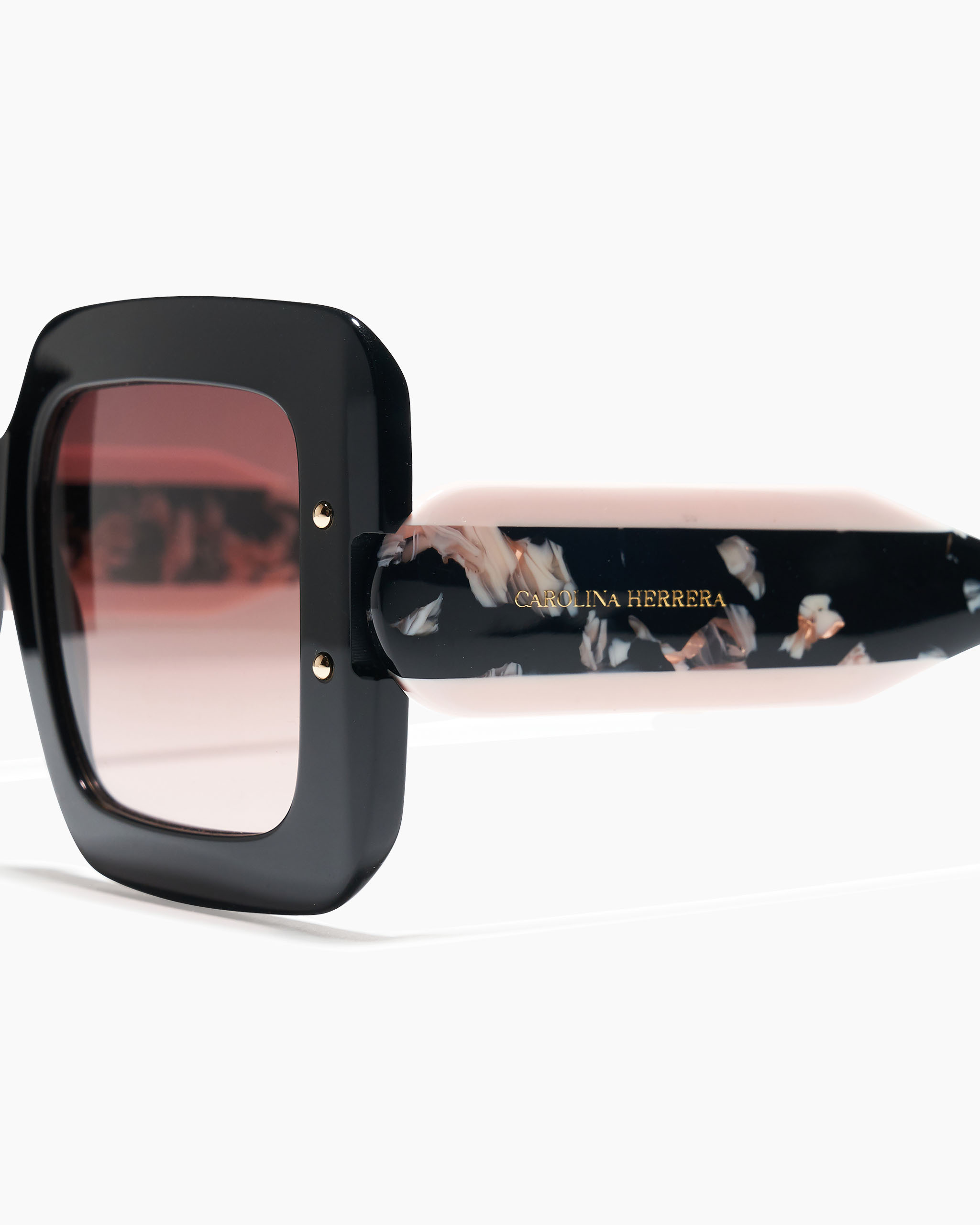 Square Frame Sunglasses with Contrast Temples - 3