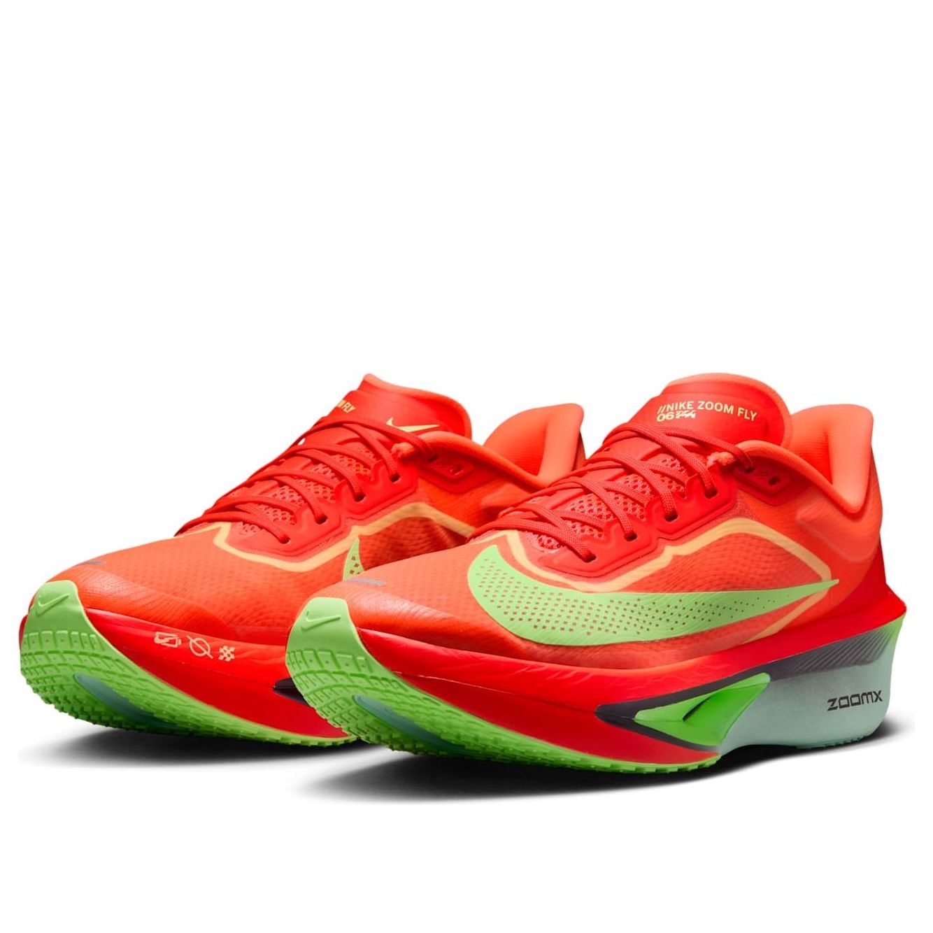 Nike Zoom Fly 6 'Bright Crimson Lime Blast Mint Foam Cave Purple' FN8454-601 - 3