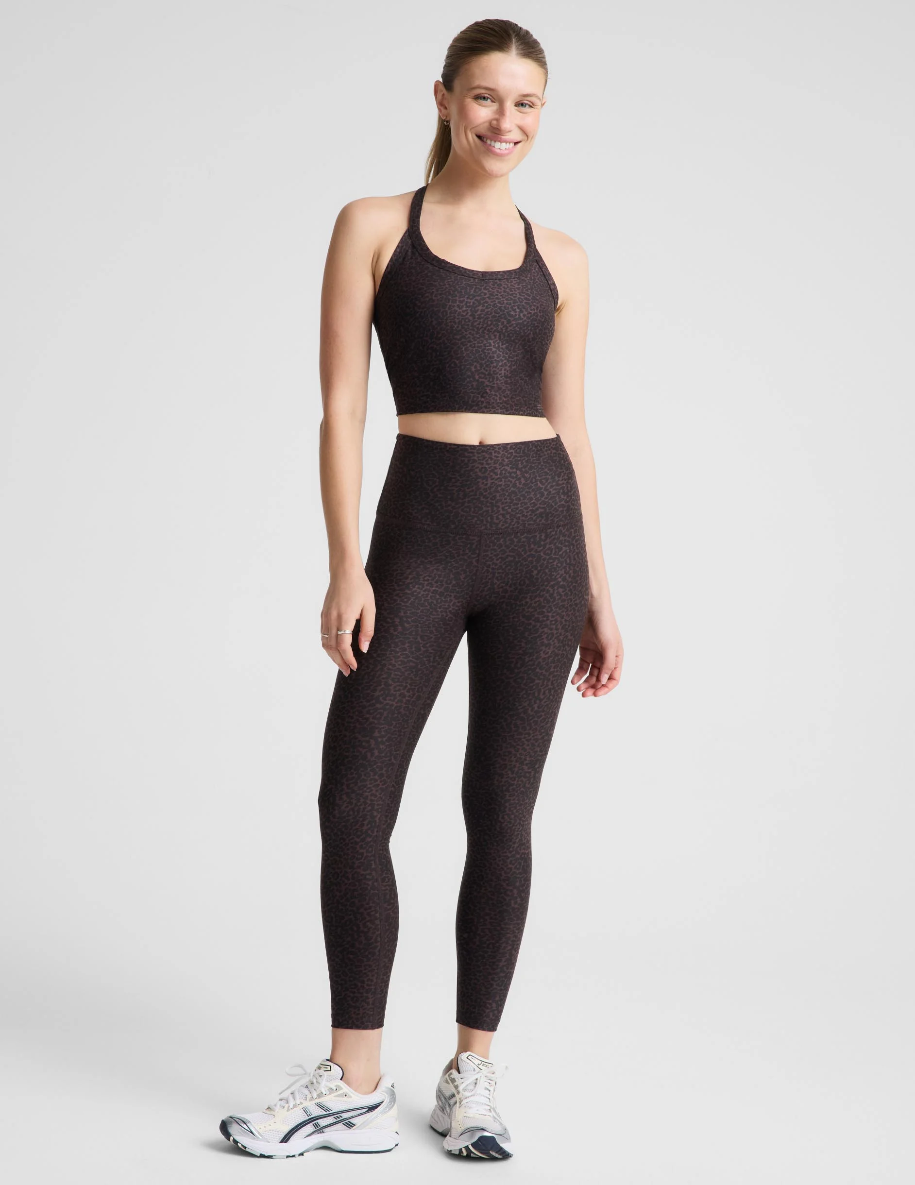 Cocoa Plum Leopard SoftMark High Waisted Midi Legging - 1