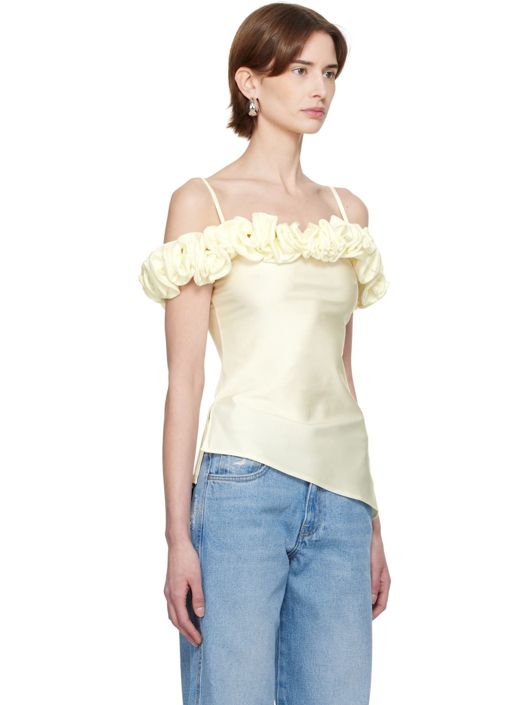 Off-White Ruffle Blouse - 2
