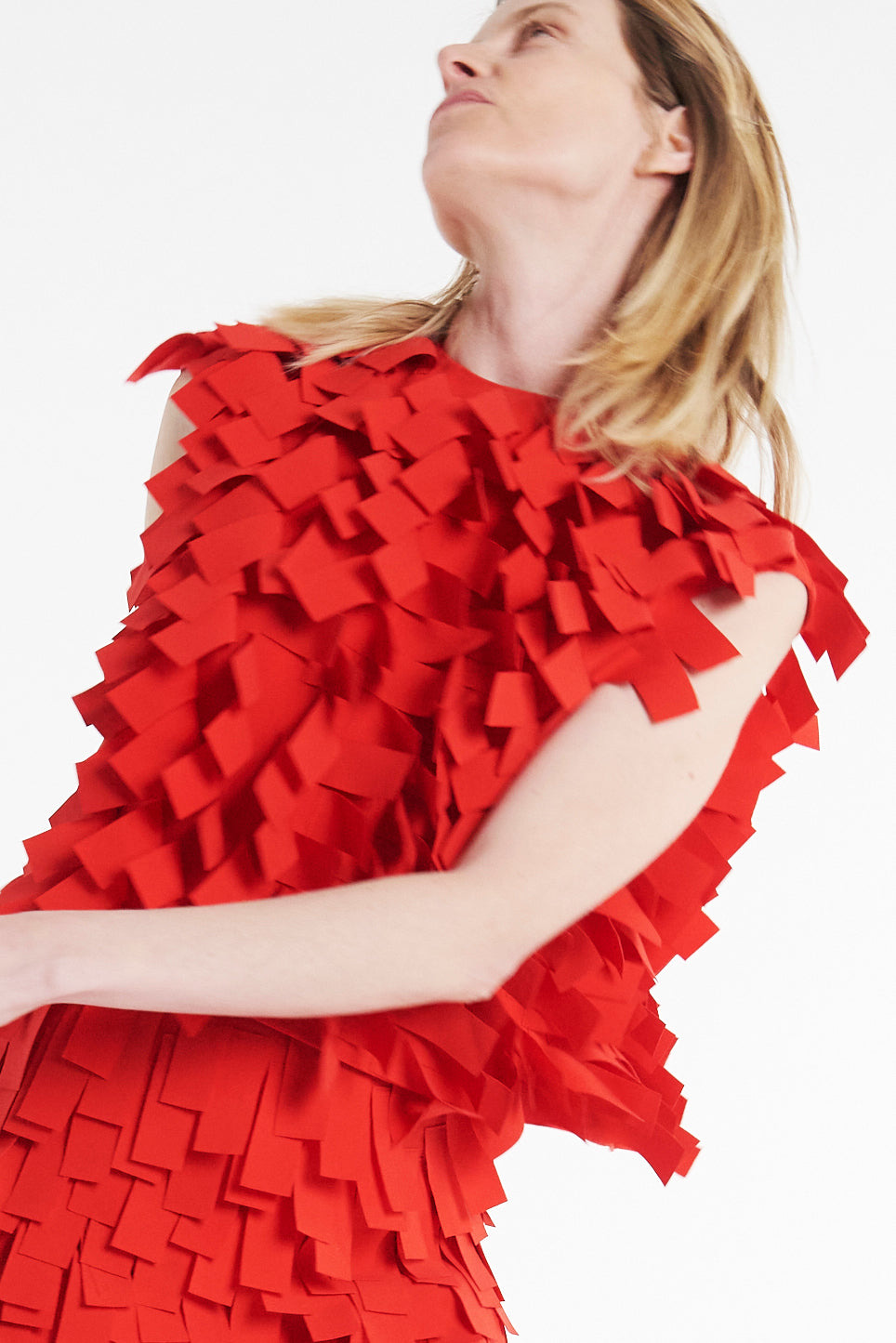 TOP WITH RECTANGLE DETAIL RED - 7