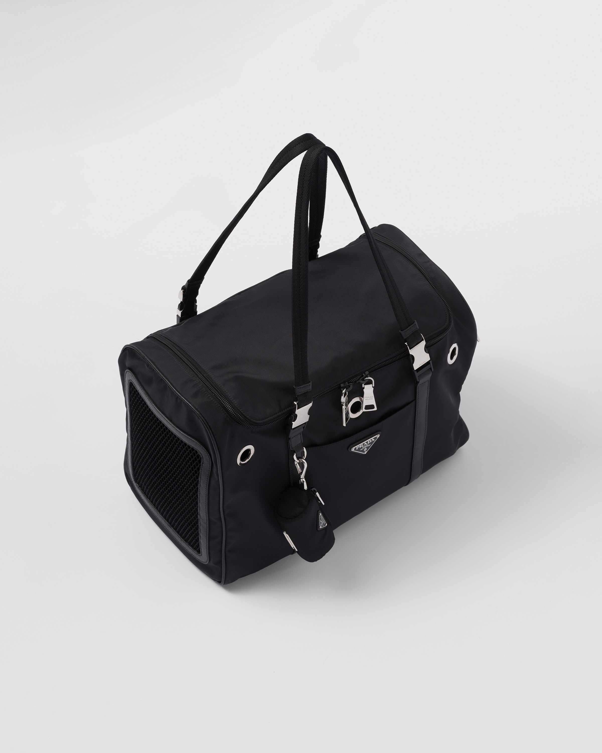 Re-Nylon and Saffiano leather pet bag - 2