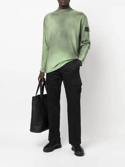 Stone Island Shadow Project raw-edge roll neck fleece outlook