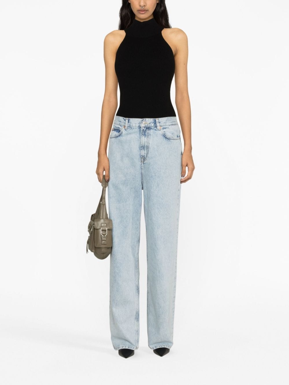 low-rise straight-leg jeans - 2