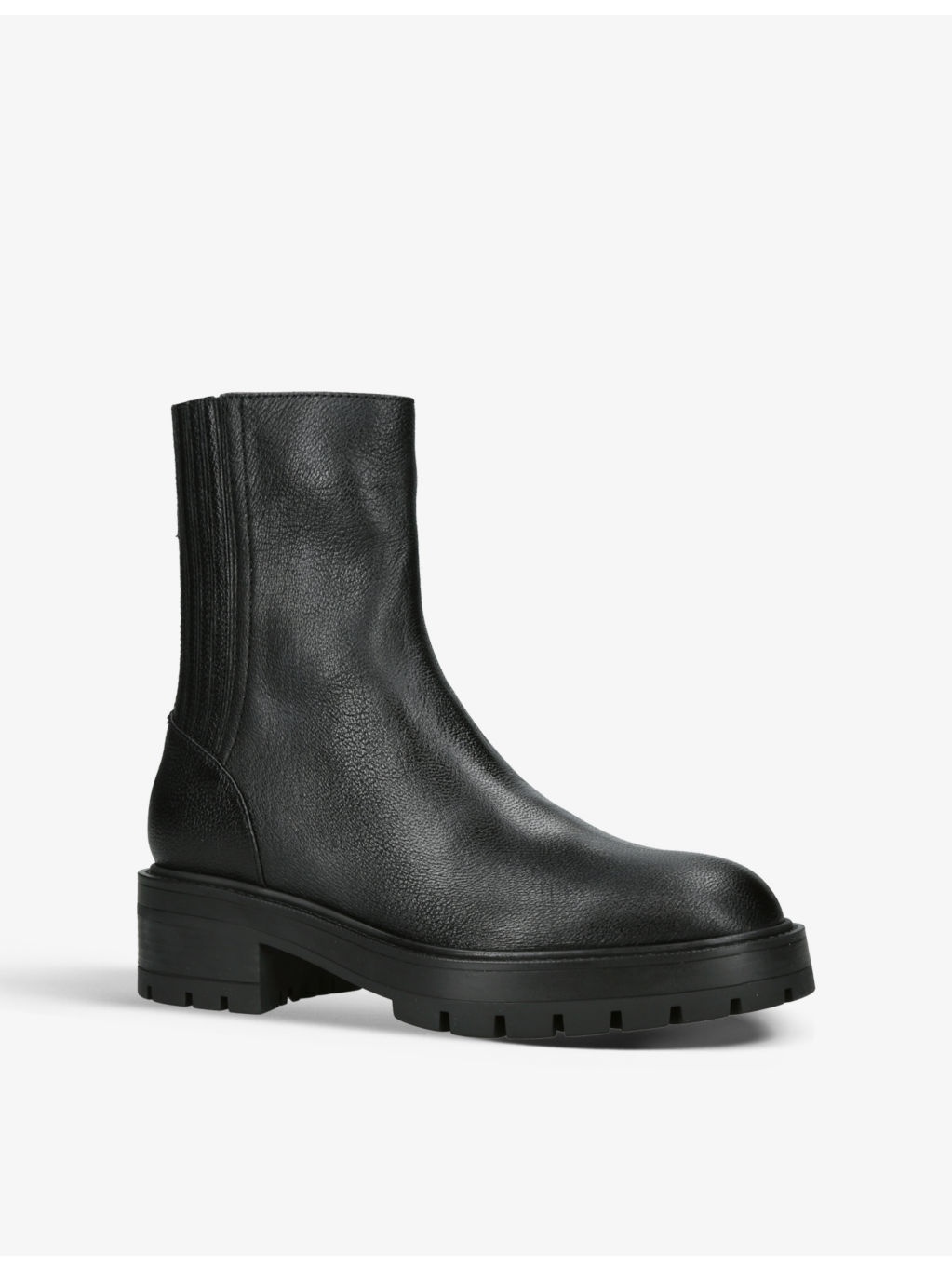 Saint Honore platform-sole leather-blend ankle boots - 3