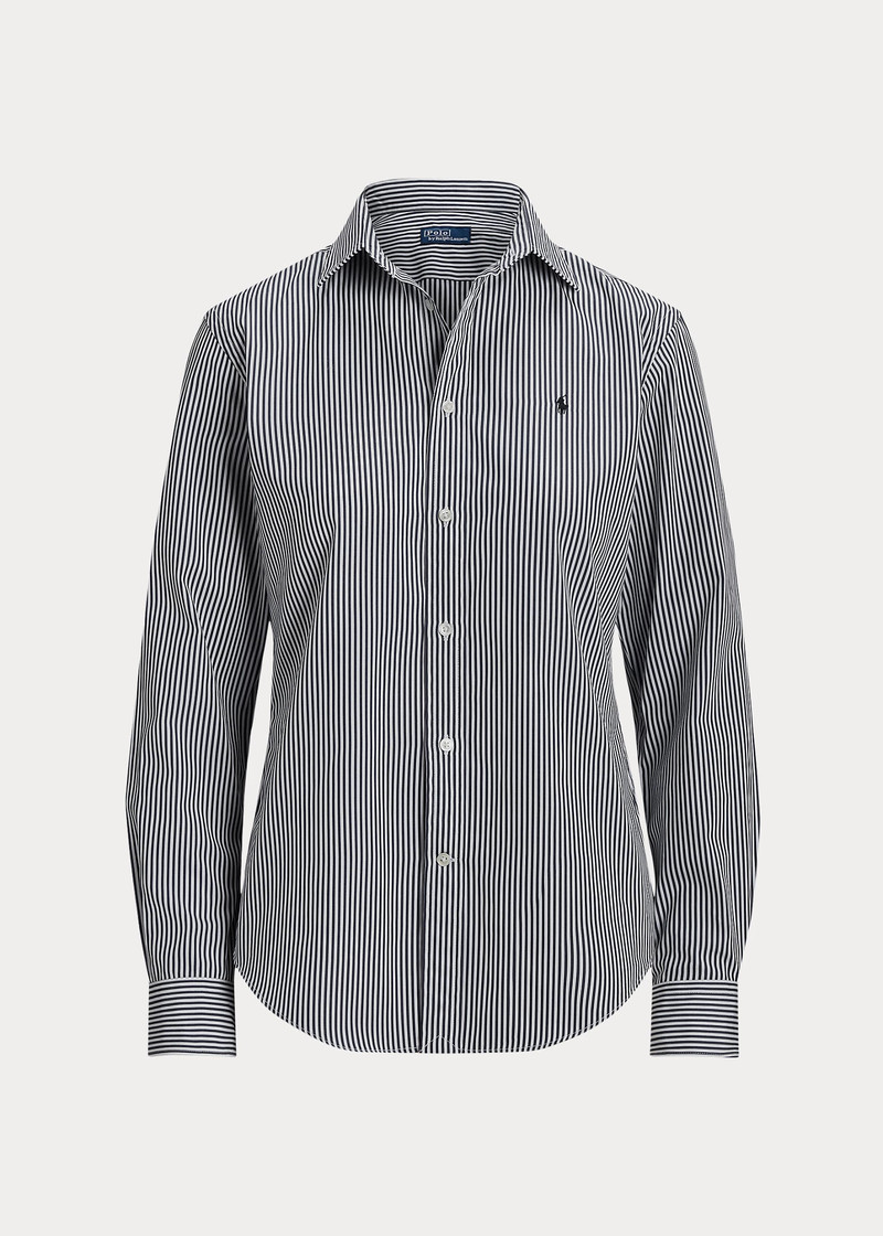 Slim Fit Striped Cotton Shirt 1
