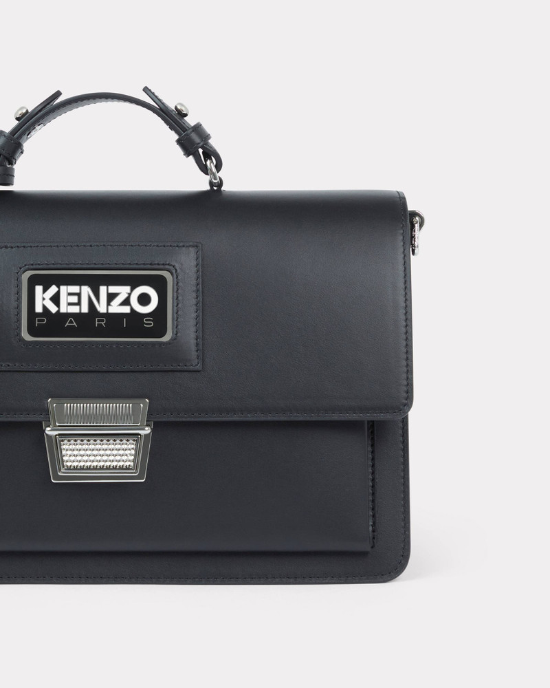 'Rue Vivienne' large leather bag with strap 4