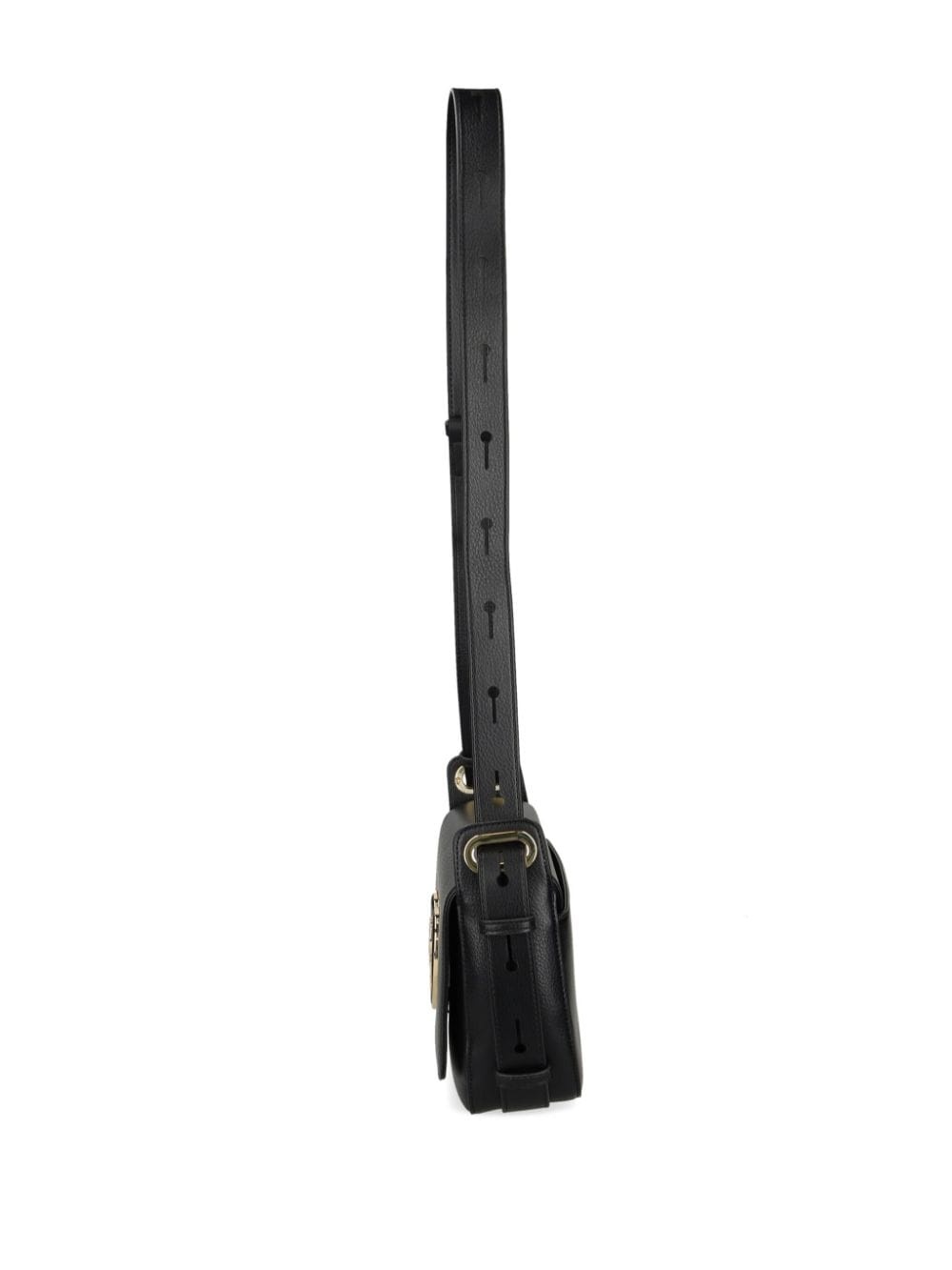 logo-plaque faux-leather shoulder bag - 3