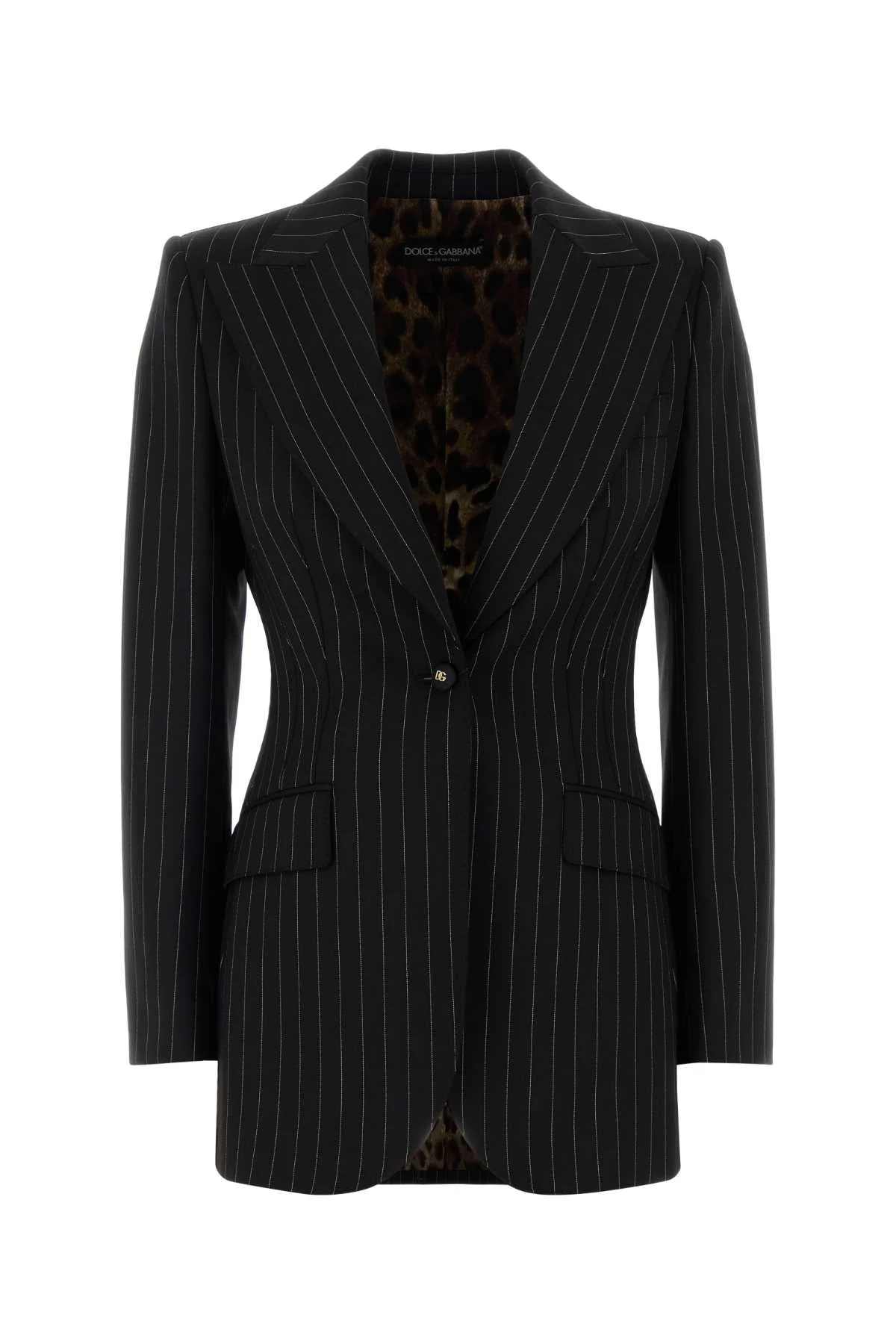 Dolce & Gabbana Women Embroidered Stretch Wool Blazer - 1