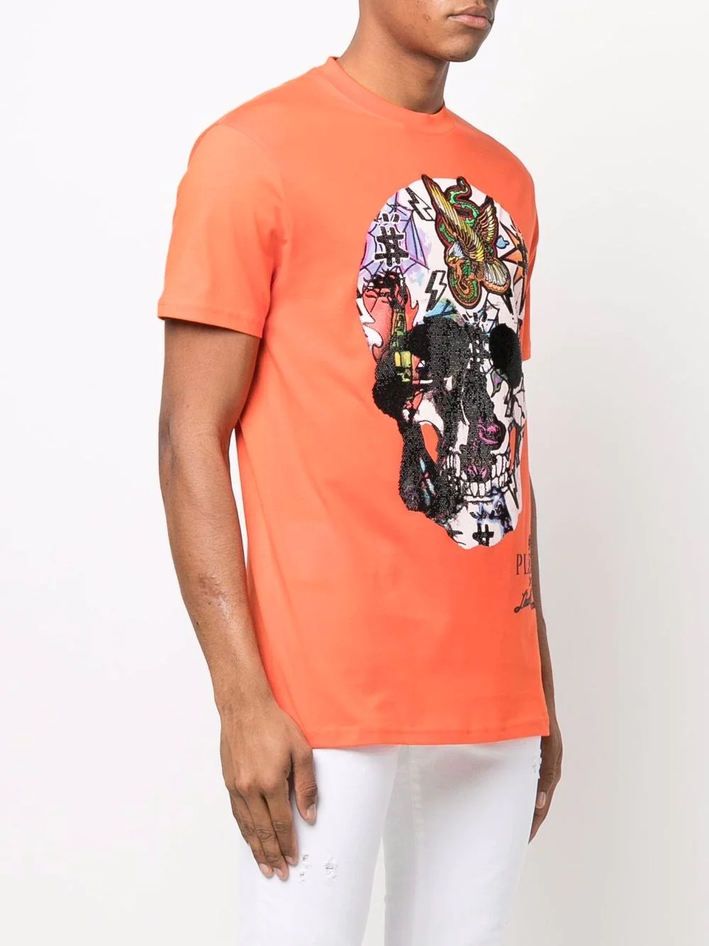 skull print T-shirt - 4