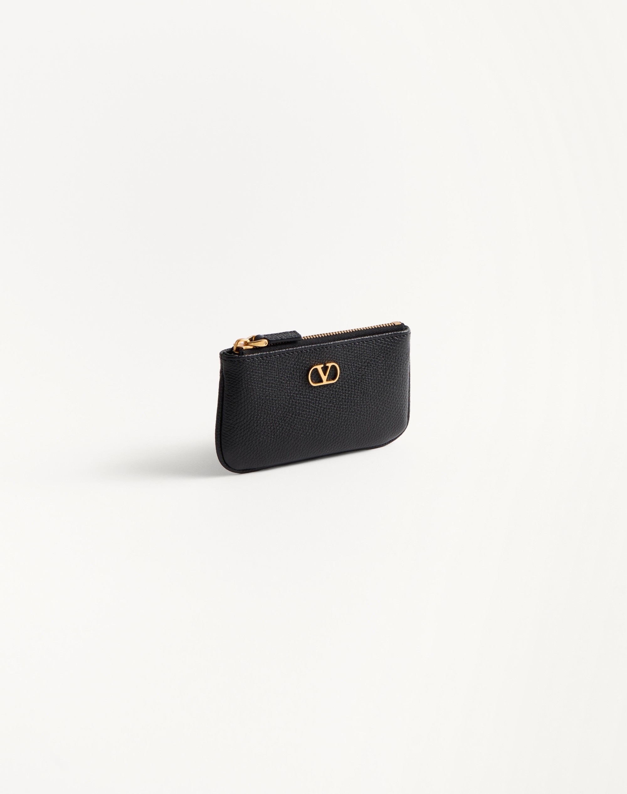 VLOGO SIGNATURE GRAINY CALFSKIN KEY RING - 4