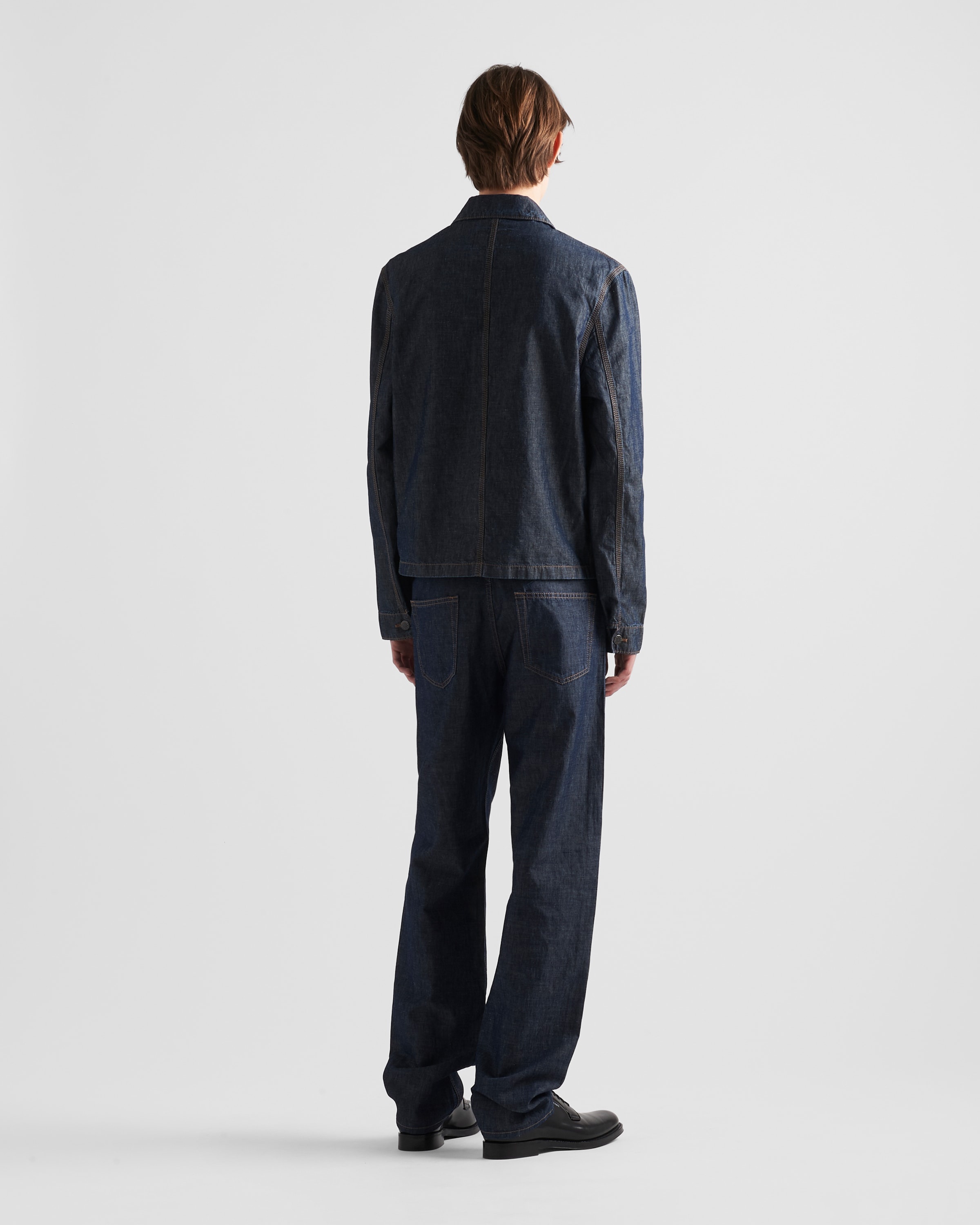 Chambray blouson jacket - 5