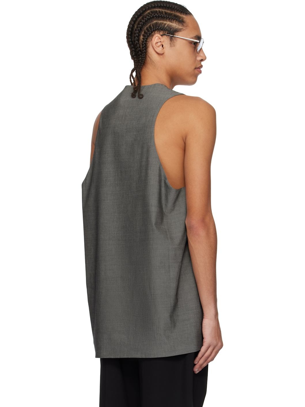Gray Oxford Tank Top - 3
