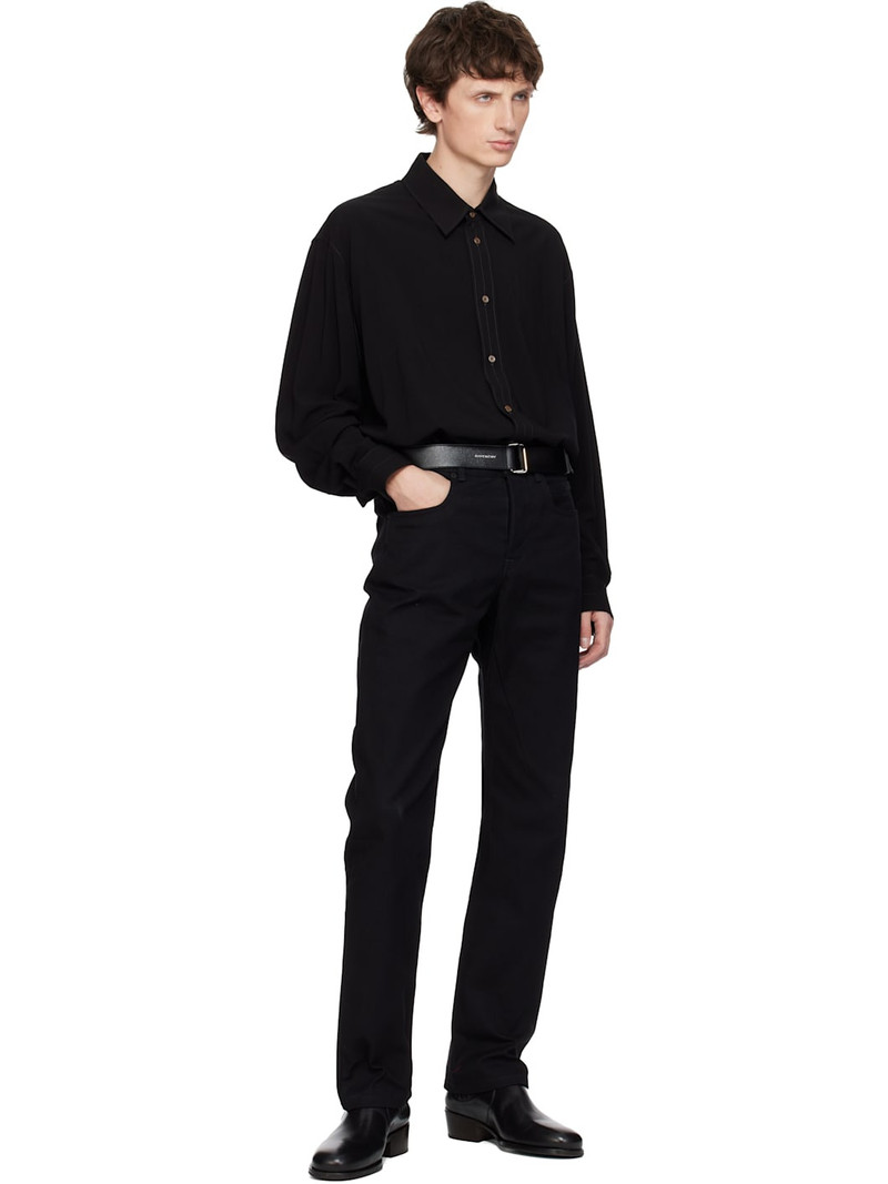 Givenchy Black Webbing & Leather Belt outlook