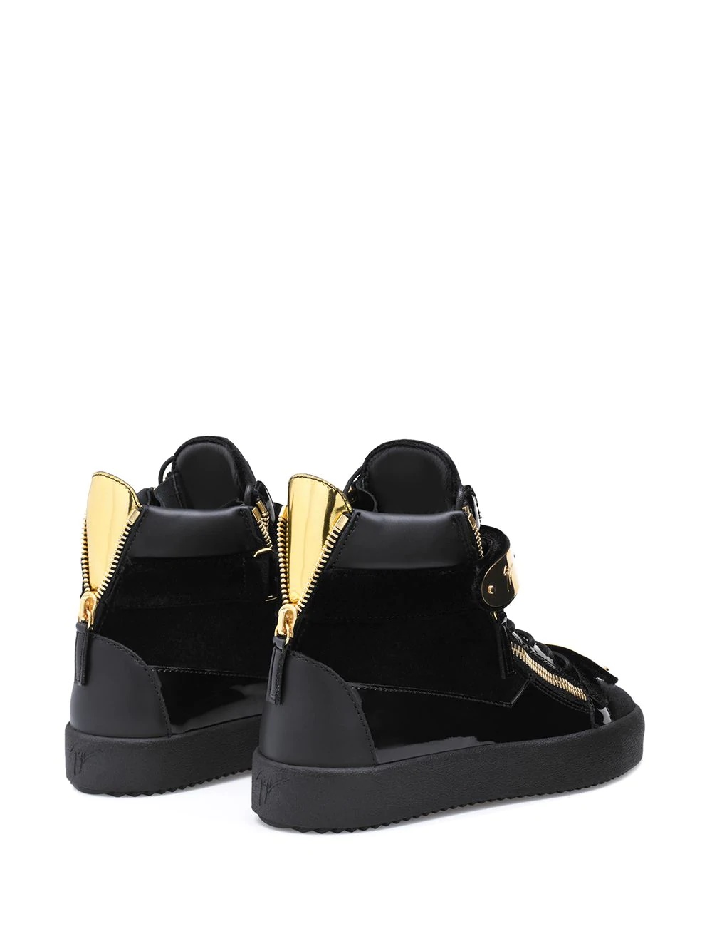 Coby velvet hi-top sneakers - 3